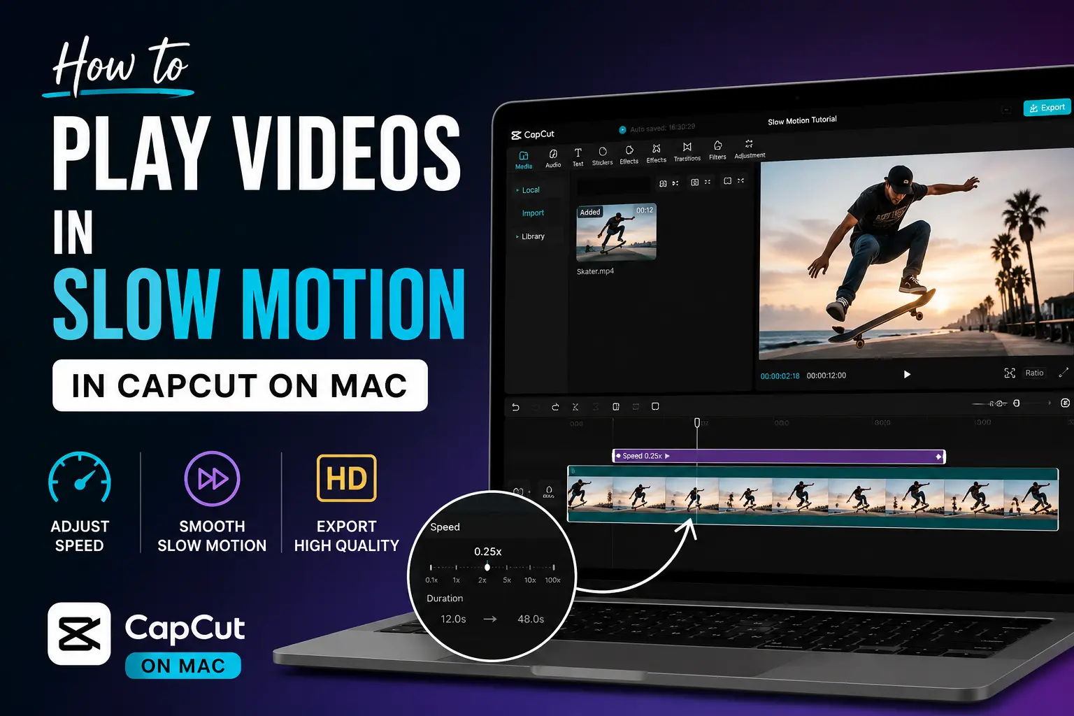 How to Play Videos in Slow Mo in CapCut