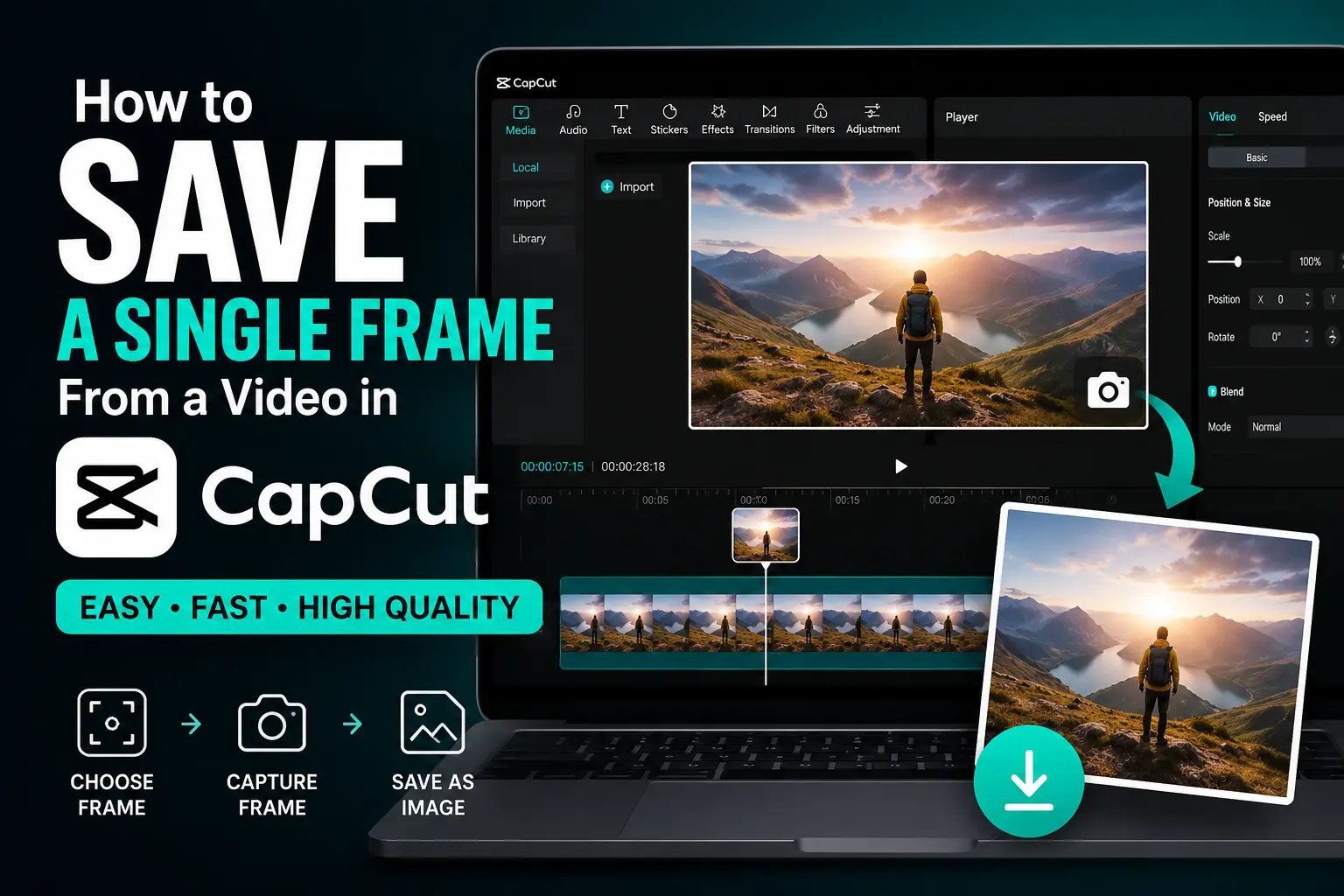 Save a Single Frame from a Video in CapCut