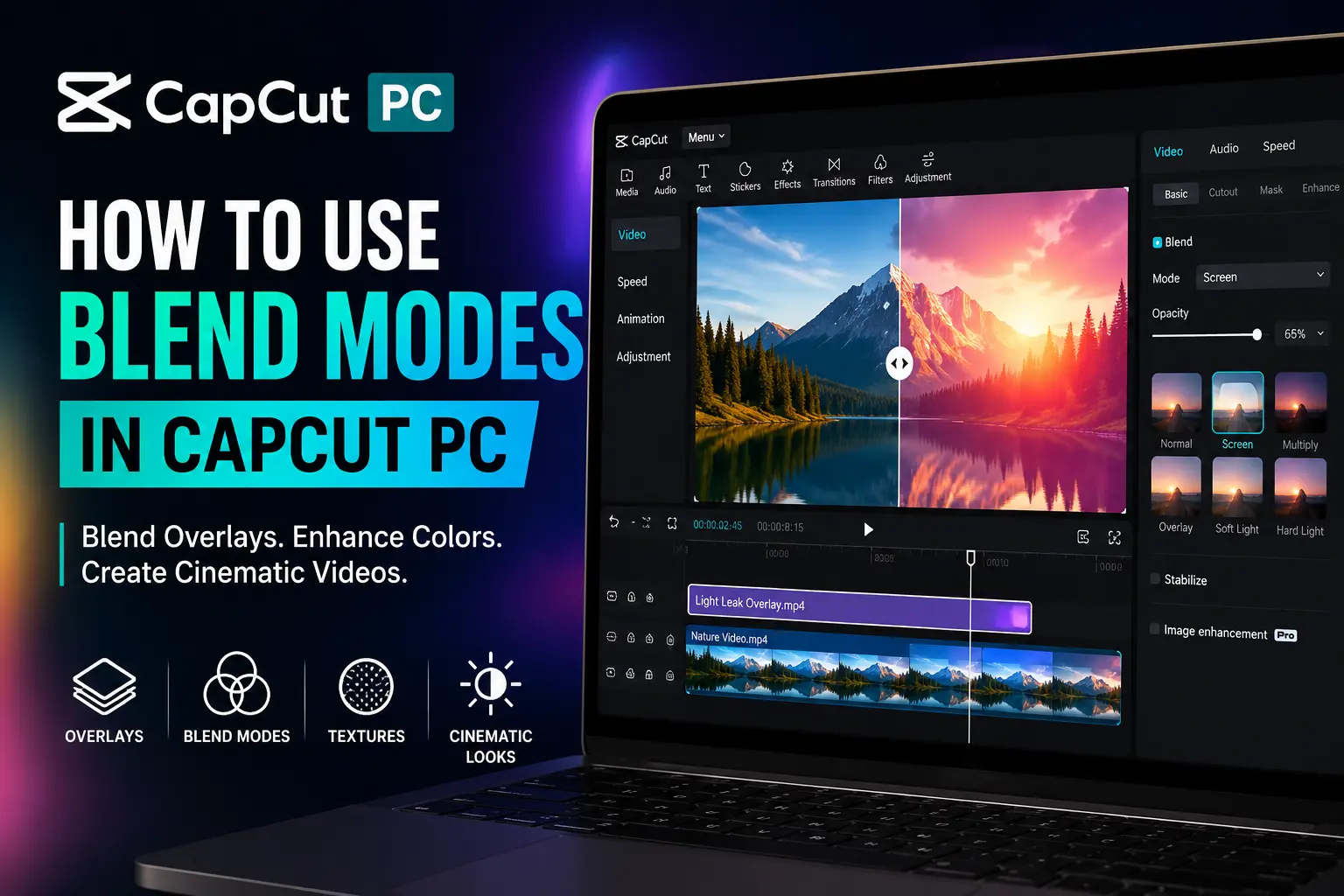How to Use Blend Modes in CapCut PC