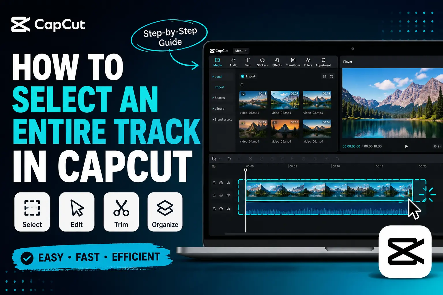 How to Select an Entire Track in CapCut
