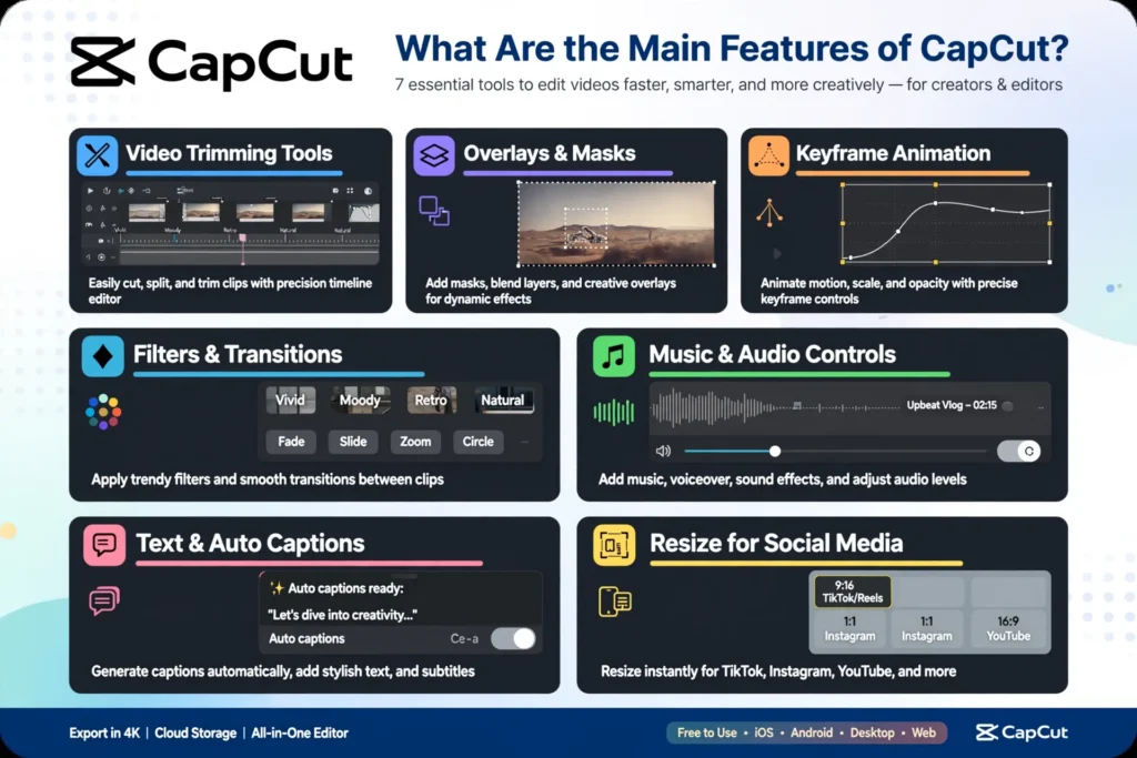 What Are the Main Features of CapCut?